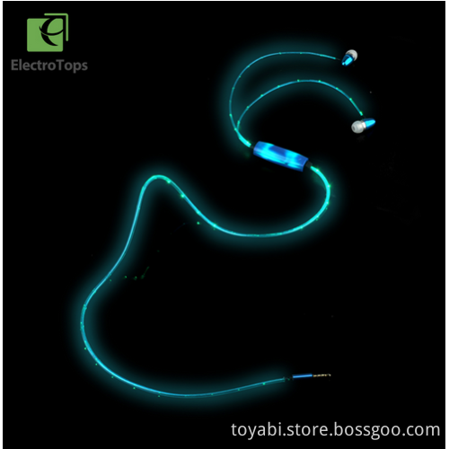 Free samples mobile accessaries of LED Flashing Light Glowing headphones